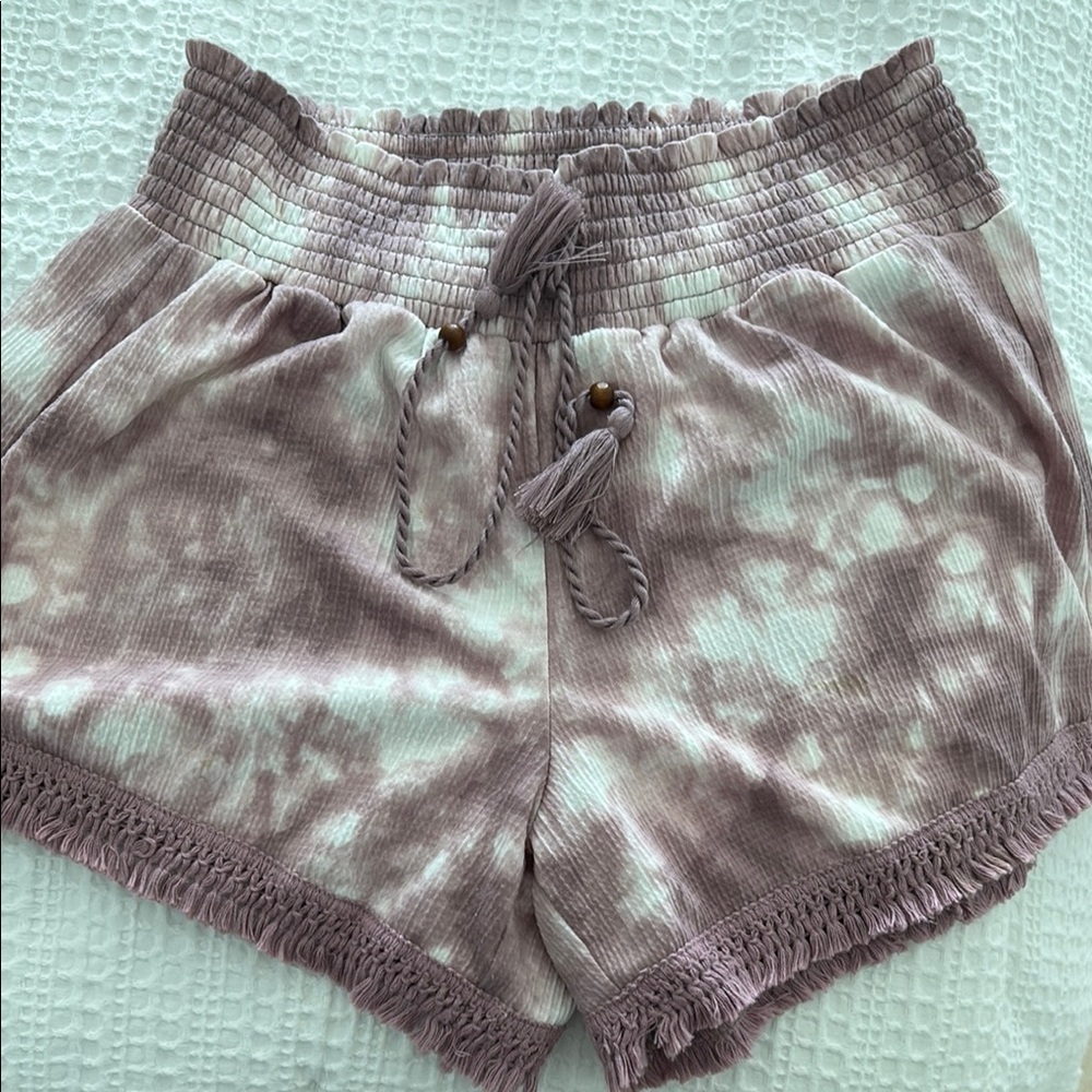 Vanilla Star High Waist Pink and White Shorts